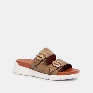 Coach Women’s Gable Signature Monogram Sandal